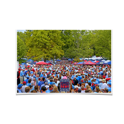 Ole Miss Rebels - Swarm the Grove at Ole Miss - College Wall Art #Poster