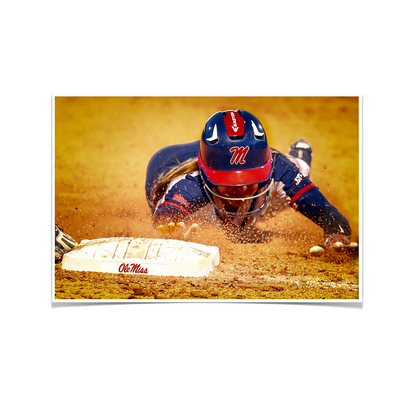 Ole Miss Rebels - Softball Safe - College Wall Art #Poster
