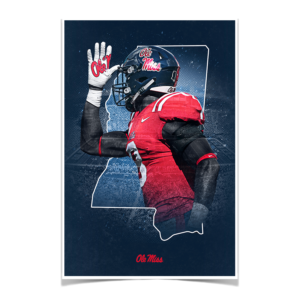 Ole Miss Rebels - Landshark State - College Wall Art #Canvas