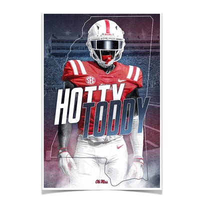 Ole Miss Rebels - Hotty Toddy - College Wall Art #Poster