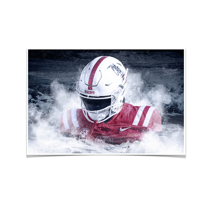 Ole Miss Rebels - Blood In The Water - College Wall Art #Poster