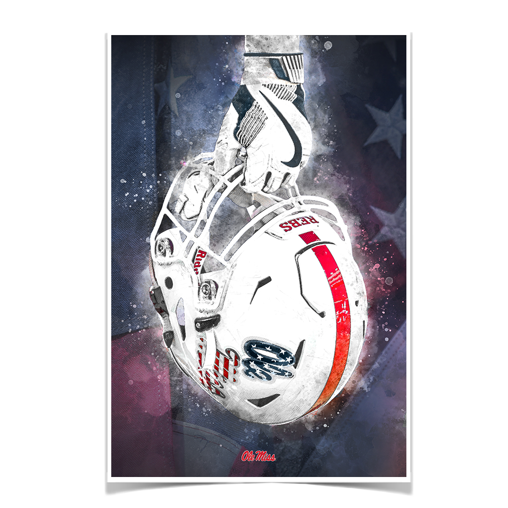 Ole Miss Rebels - Battle Ready Rebel - College Wall Art #Canvas
