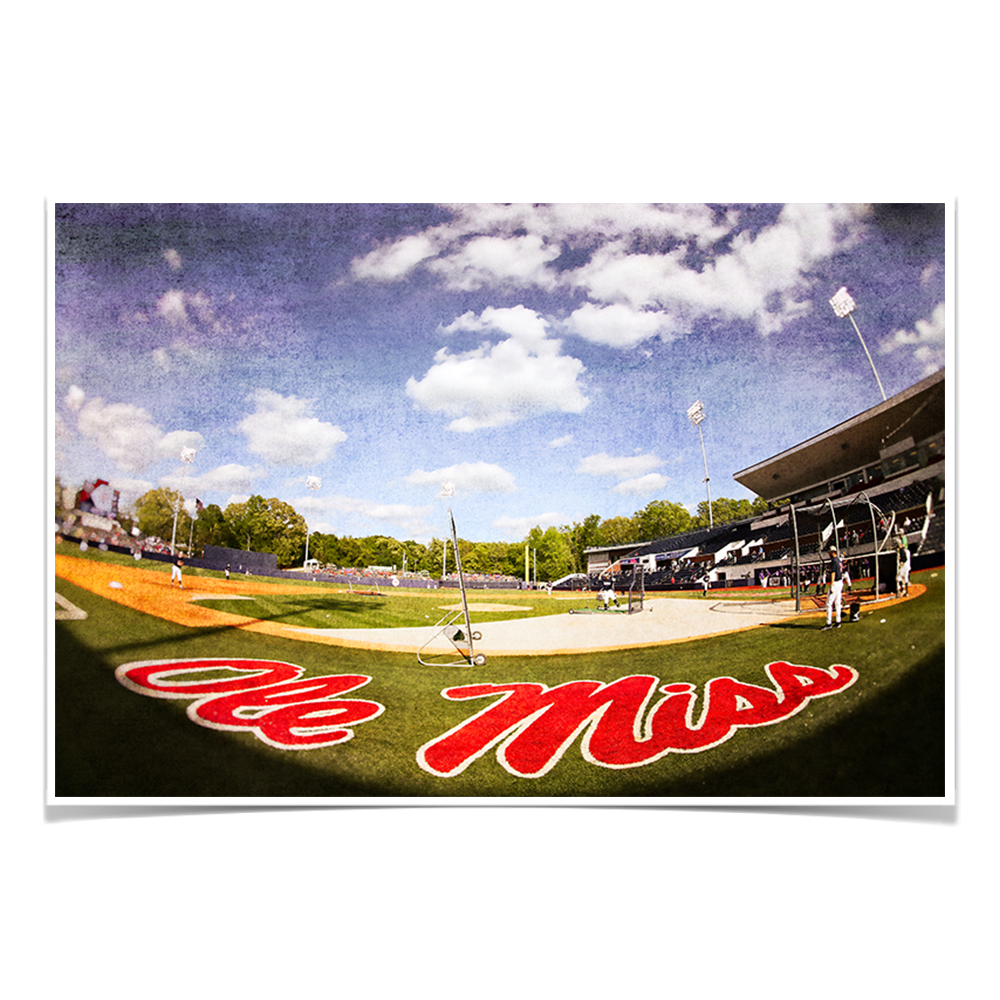 Ole Miss Rebels - Ole Miss Batting Practice - College Wall Art #Canvas