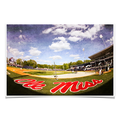 Ole Miss Rebels - Ole Miss Batting Practice - College Wall Art #Poster