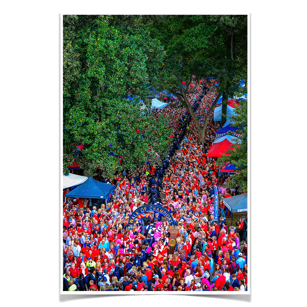 Ole Miss Rebels - Walk Of Champions from new Student Union - College Wall Art #Canvas