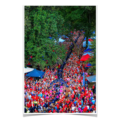 Ole Miss Rebels - Walk Of Champions from new Student Union - College Wall Art #Poster
