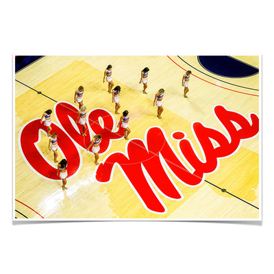 Ole Miss Rebels - Ole Miss Basketball Cheer - College Wall Art #Poster