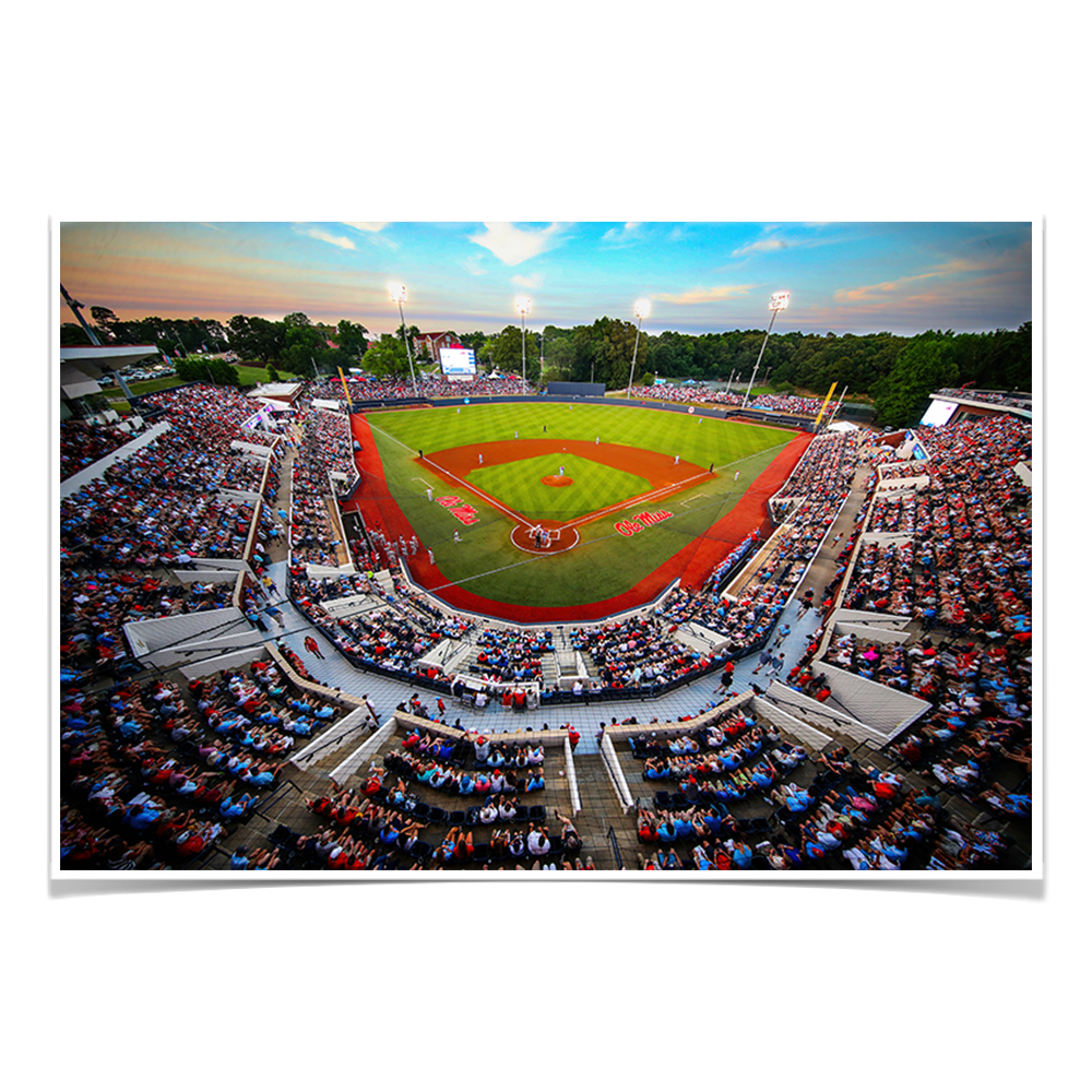 Ole Miss Rebels - Swayze Sunset - College Wall Art #Canvas
