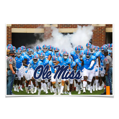 Ole Miss Rebels - Powder Blue - College Wall Art #Poster