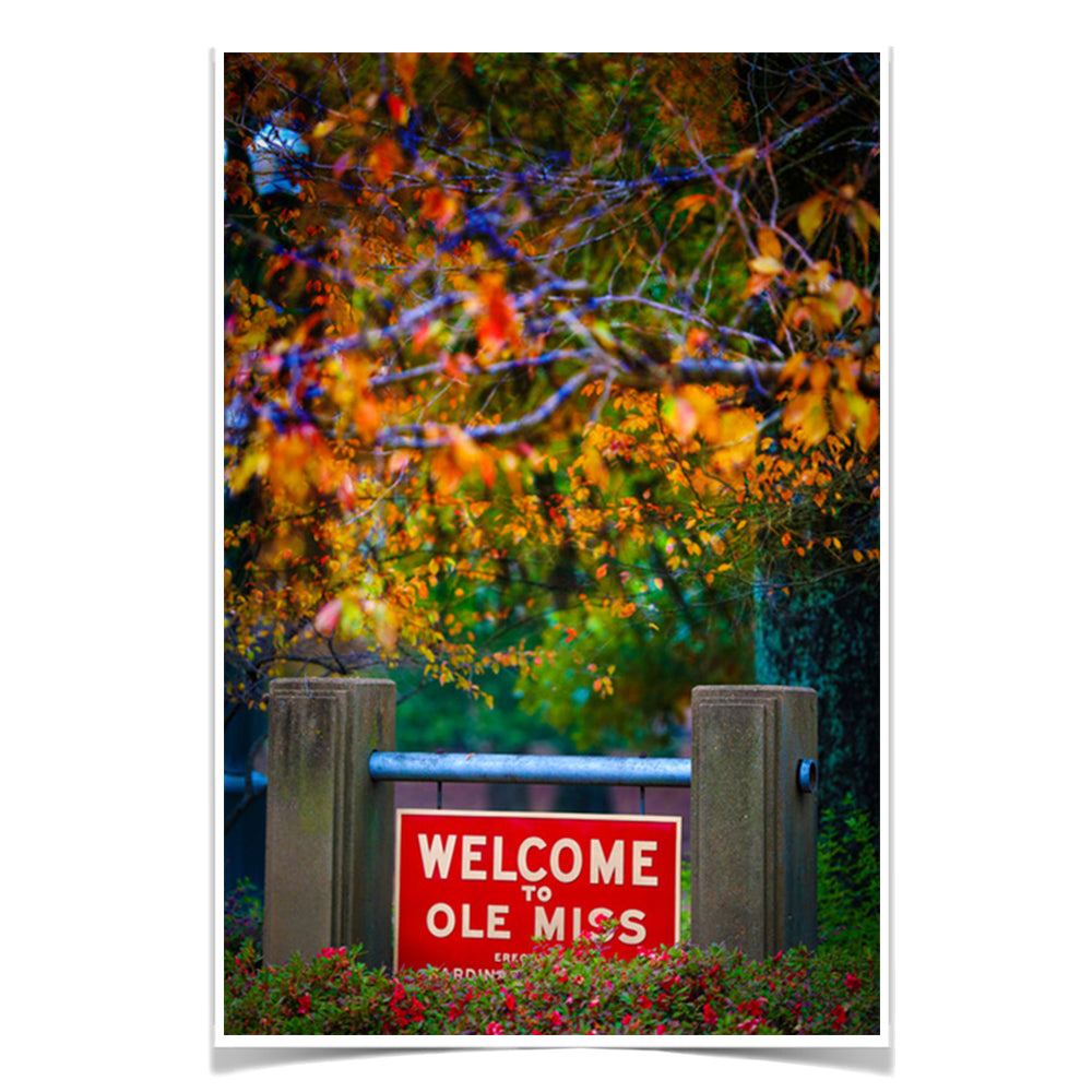 Ole Miss Rebels - Welcome to Ole Miss - College Wall Art #Canvas