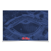 Ole Miss Rebels - Aerial Swayze Blue - College Wall Art #Poster