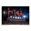Ole Miss Rebels - Fireworks over Vaught-Hemingway - College Wall Art #Poster