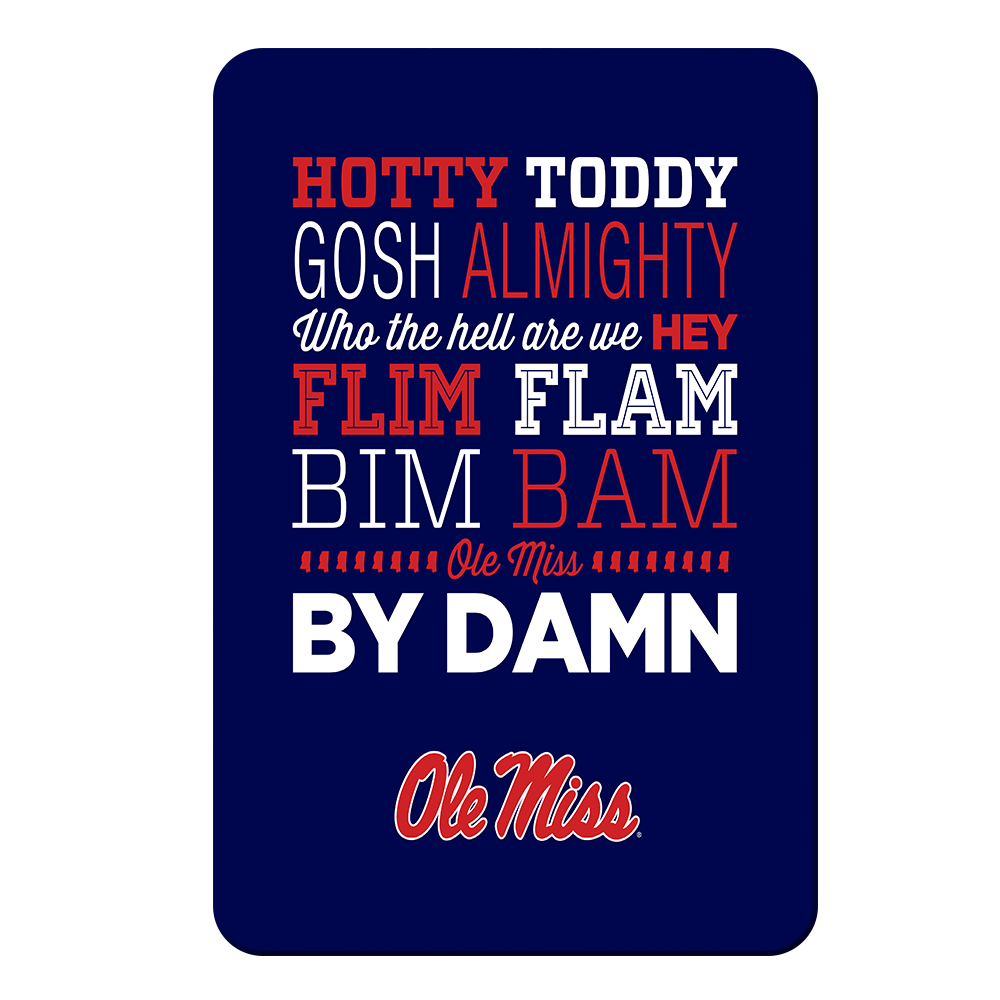Ole Miss Rebels - Hotty Toddy - College Wall Art #Canvas