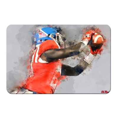 Ole Miss Rebels - Ole Miss Watercolor Catch - College Wall Art #PVC