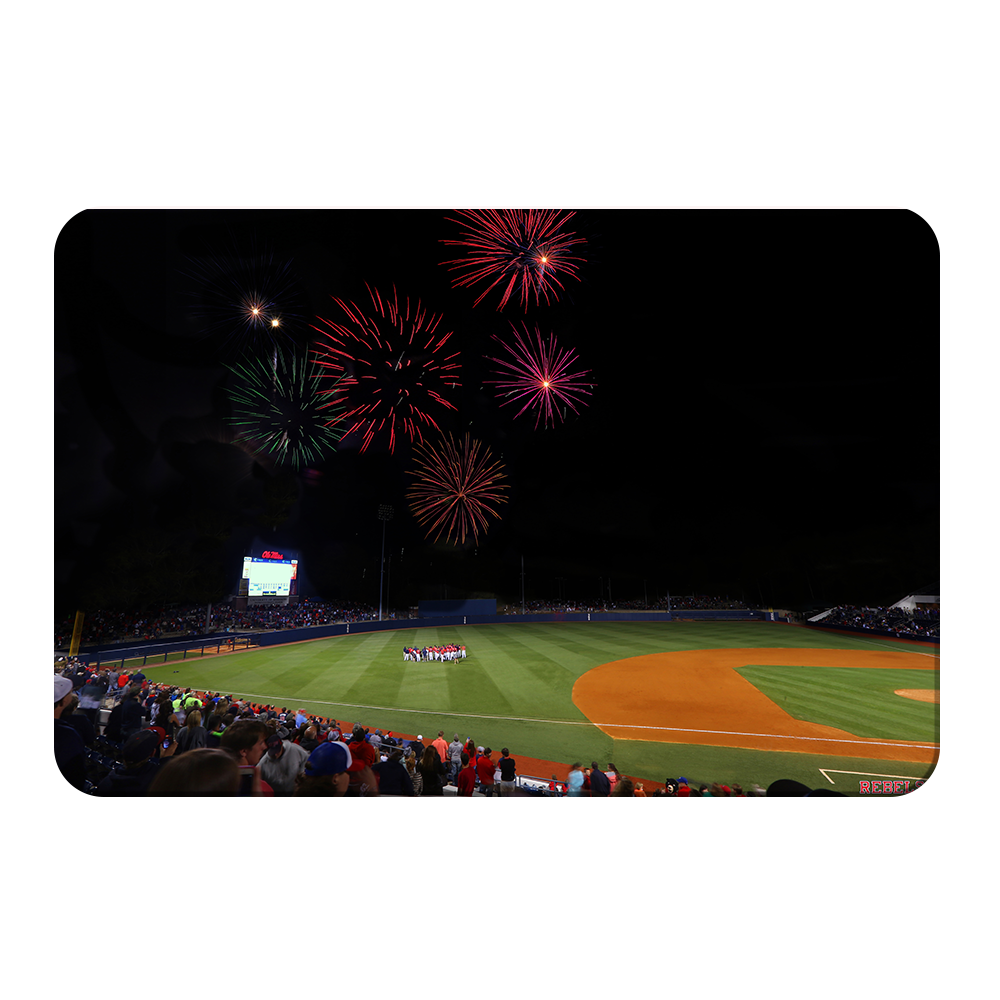 Ole Miss Rebels - Fireworks Over Swayze Field - College Wall Art #Canvas