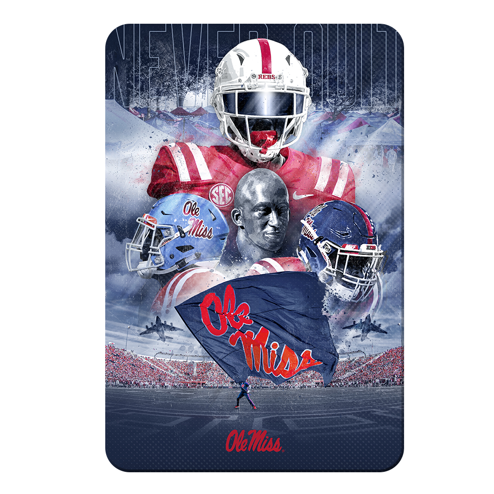 Ole Miss Rebels - Never Quit Collage - College Wall Art #Canvas