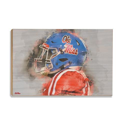 Ole Miss Rebels - Ole Miss Watercolor - College Wall Art #Canvas
