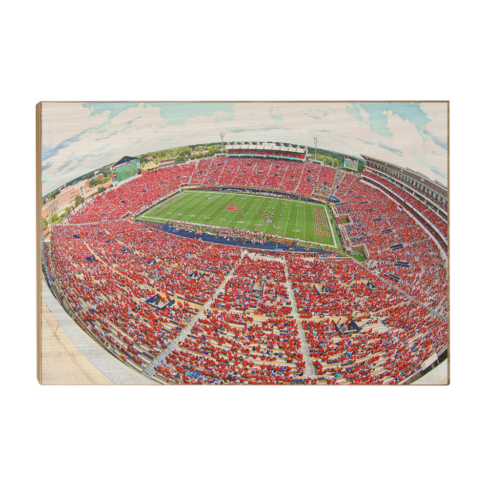 Ole Miss Rebels - Red Out - College Wall Art #Canvas