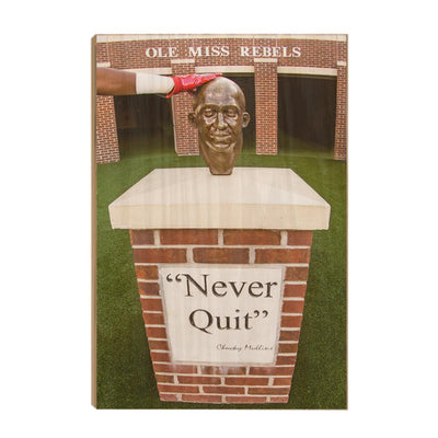 Ole Miss Rebels - Never Quit - College Wall Art #Wood