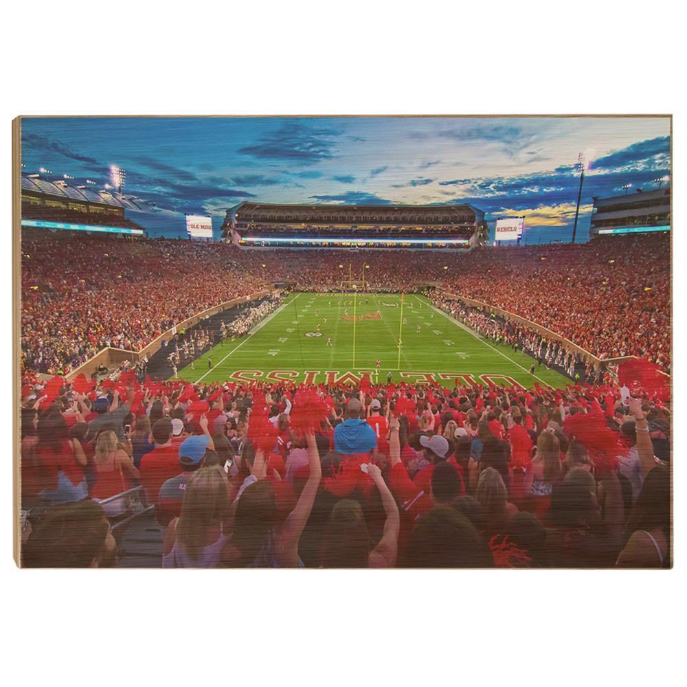 Ole Miss Rebels - Rebel Red Sunset - College Wall Art #Canvas