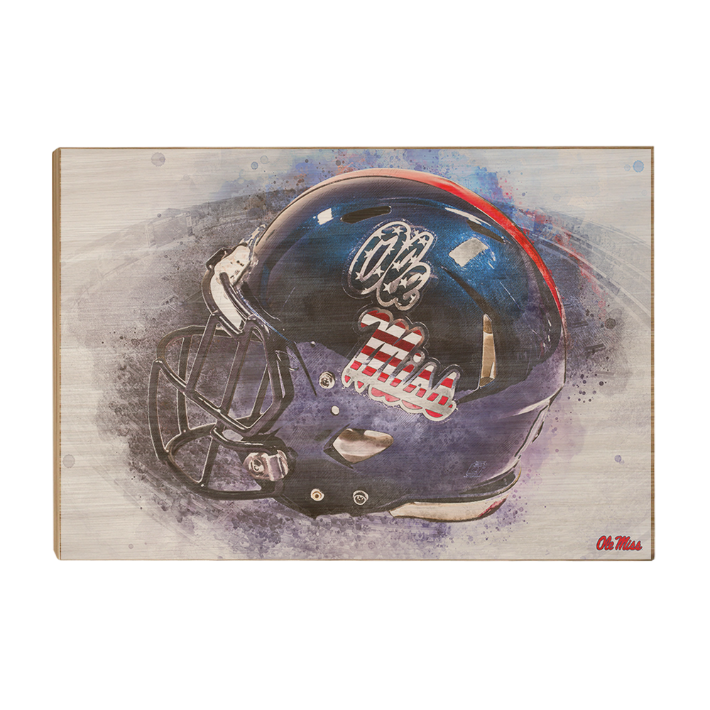 Ole Miss Rebels - Military Appreciation Day Helmet - College Wall Art #Canvas