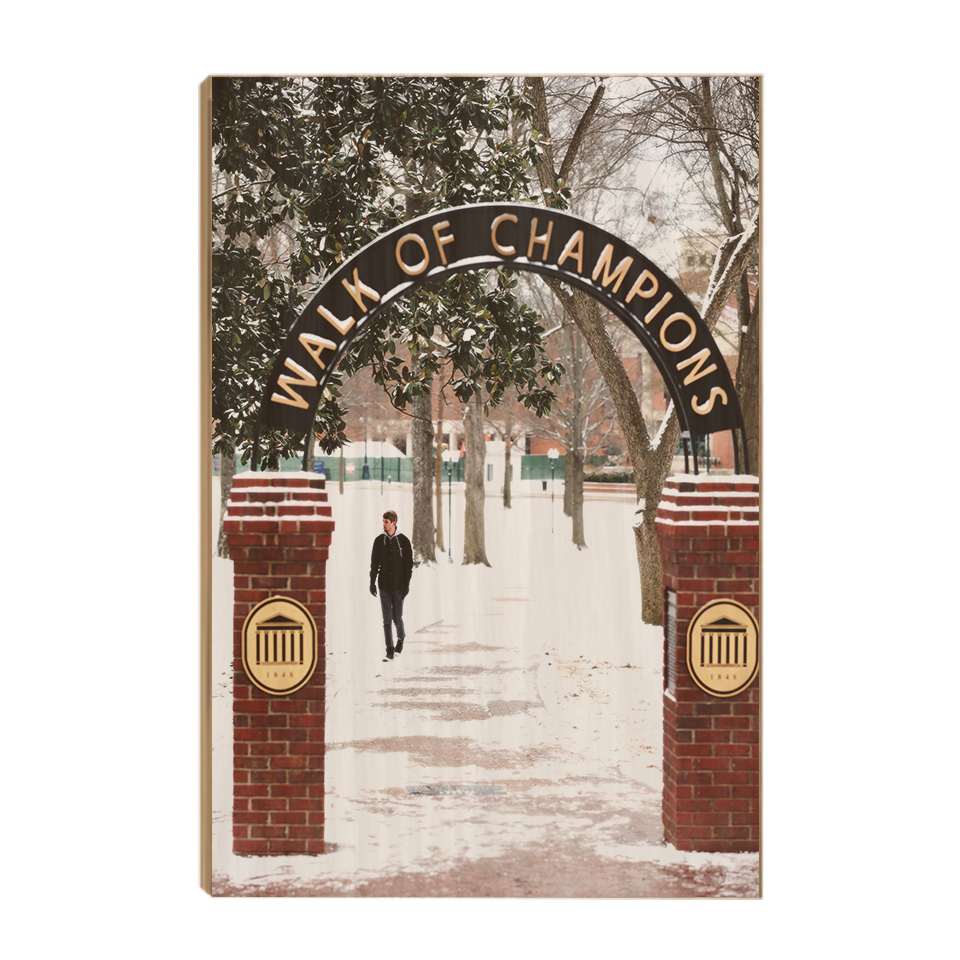 Ole Miss Rebels - Snowy Walk of Champions - College Wall Art #Canvas