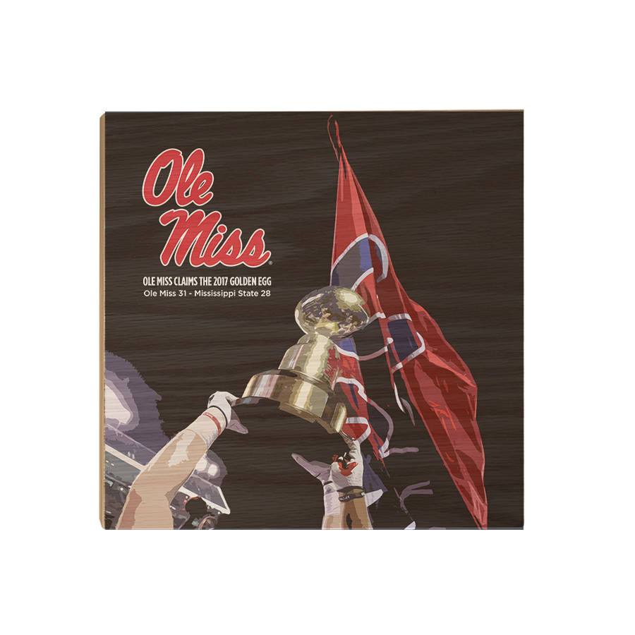 Ole Miss Rebels - Ole Miss Claims the Golden Egg - College Wall Art #Canvas