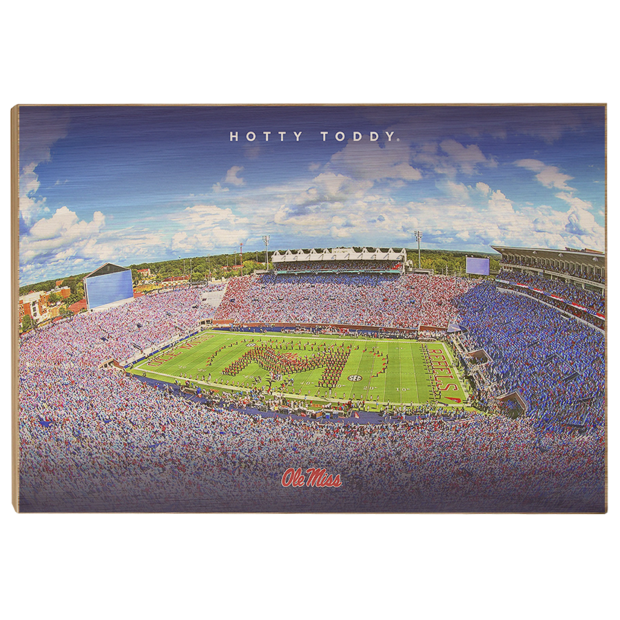 Ole Miss Rebels - Hotty Toddy - College Wall Art #Canvas