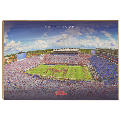 Ole Miss Rebels - Hotty Toddy - College Wall Art #Wood