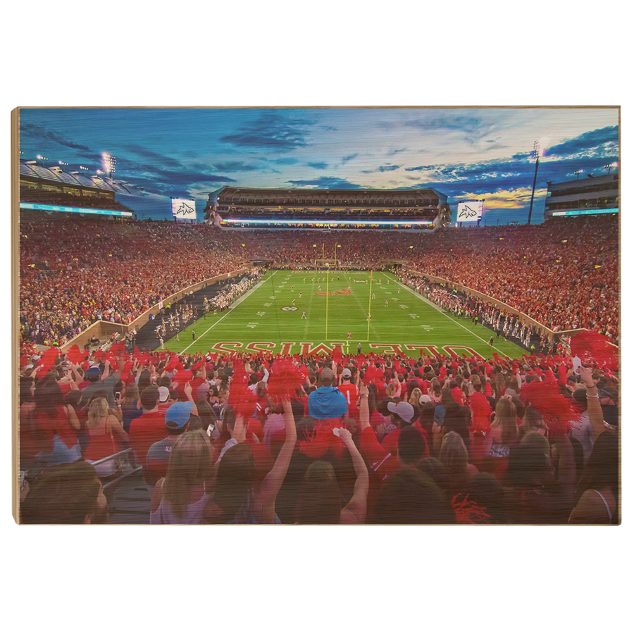 Ole Miss Rebels - Land Shark Sunset - College Wall Art #Canvas