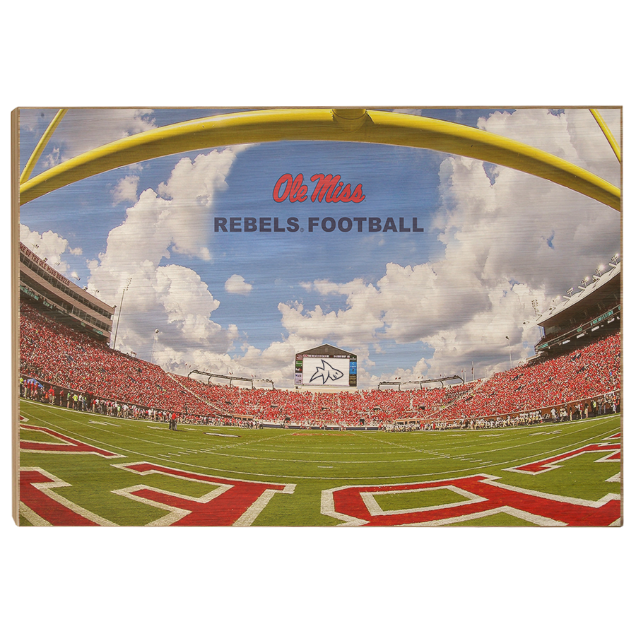 Ole Miss Rebels - End Zone Rebel Football - College Wall Art #Canvas