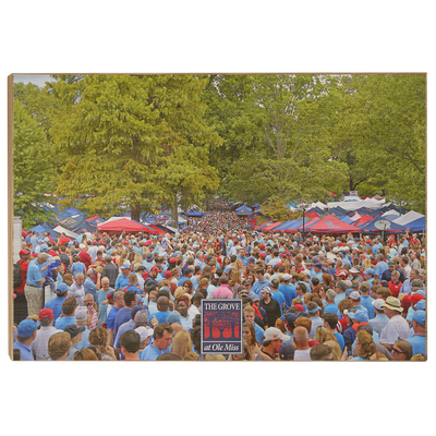 Ole Miss Rebels - Swarm the Grove at Ole Miss - College Wall Art #Wood
