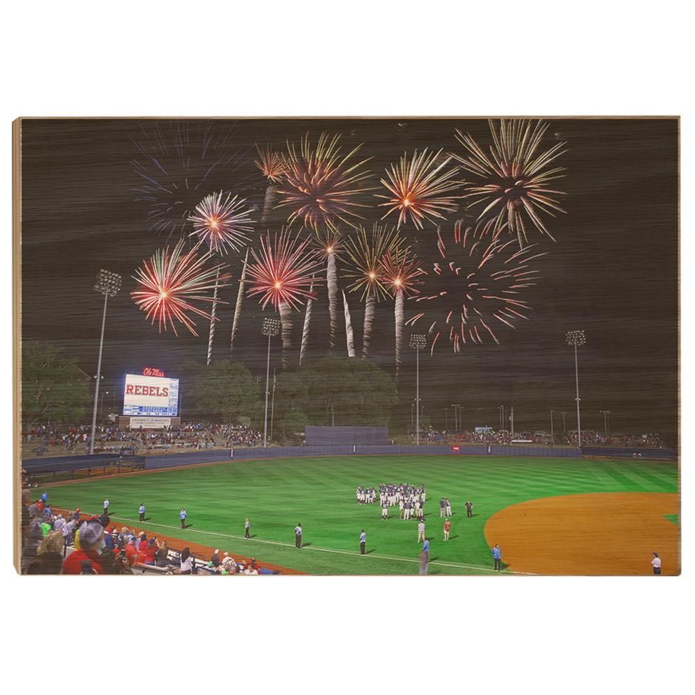 Ole Miss Rebels - More Fireworks Over Swayze - College Wall Art #Canvas