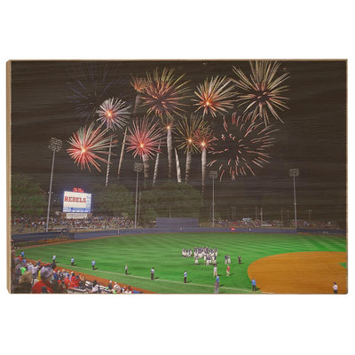 Ole Miss Rebels - More Fireworks Over Swayze - College Wall Art #Wood