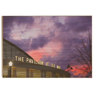 Ole Miss Rebels - The Pavilion at Ole Miss - College Wall Art #Wood
