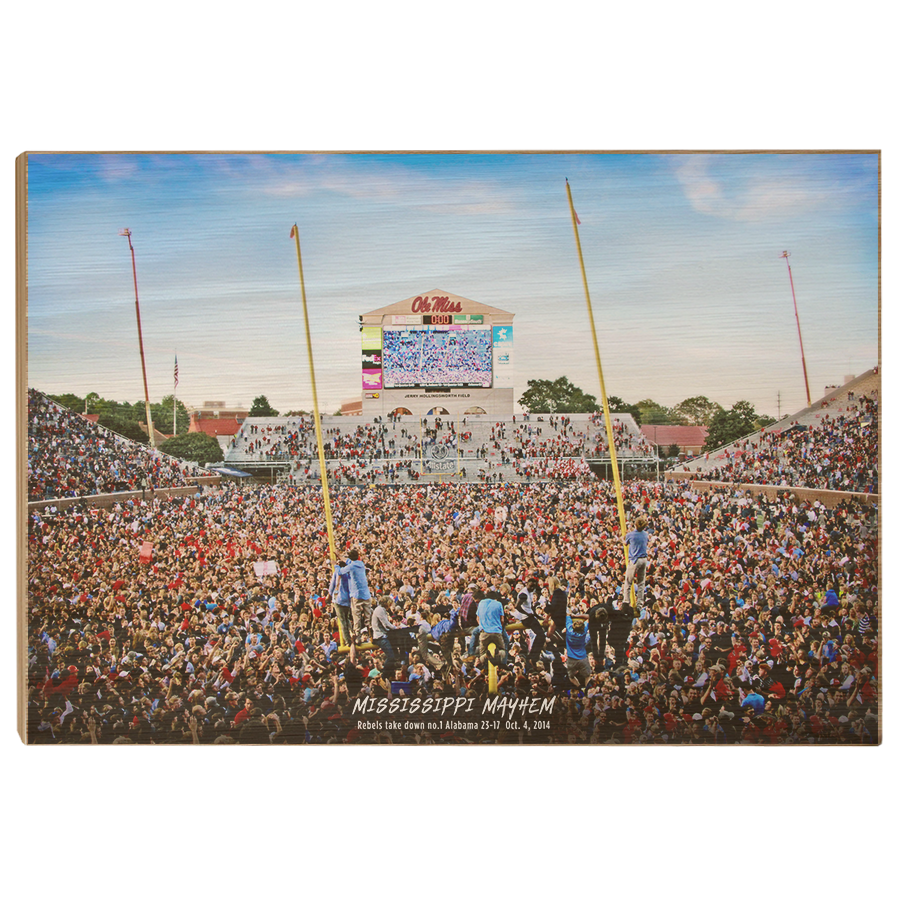 Ole Miss Rebels - Mississippi Mayhem The Win - College Wall Art #Canvas