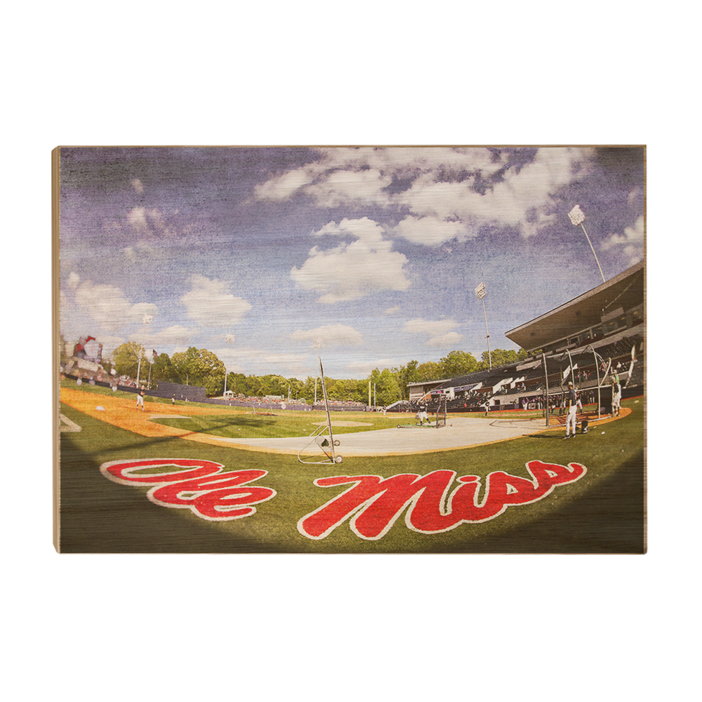 Ole Miss Rebels - Ole Miss Batting Practice - College Wall Art #Canvas