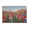 Ole Miss Rebels - Running Onto the Field - College Wall Art #Wood