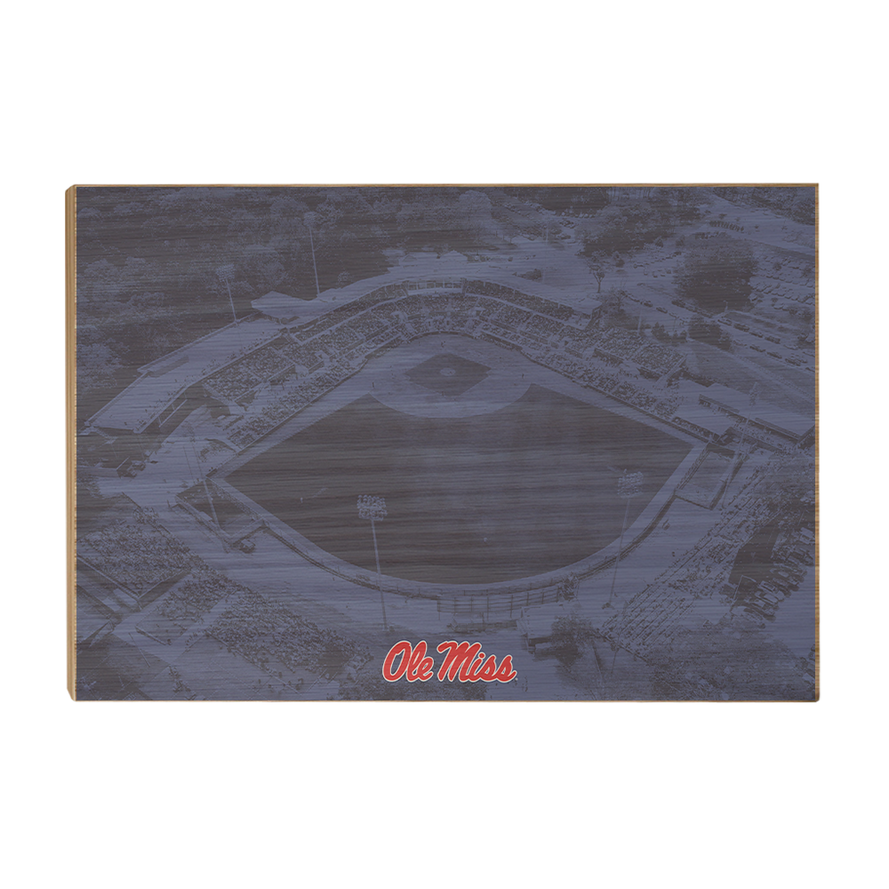 Ole Miss Rebels - Aerial Swayze Blue - College Wall Art #Canvas