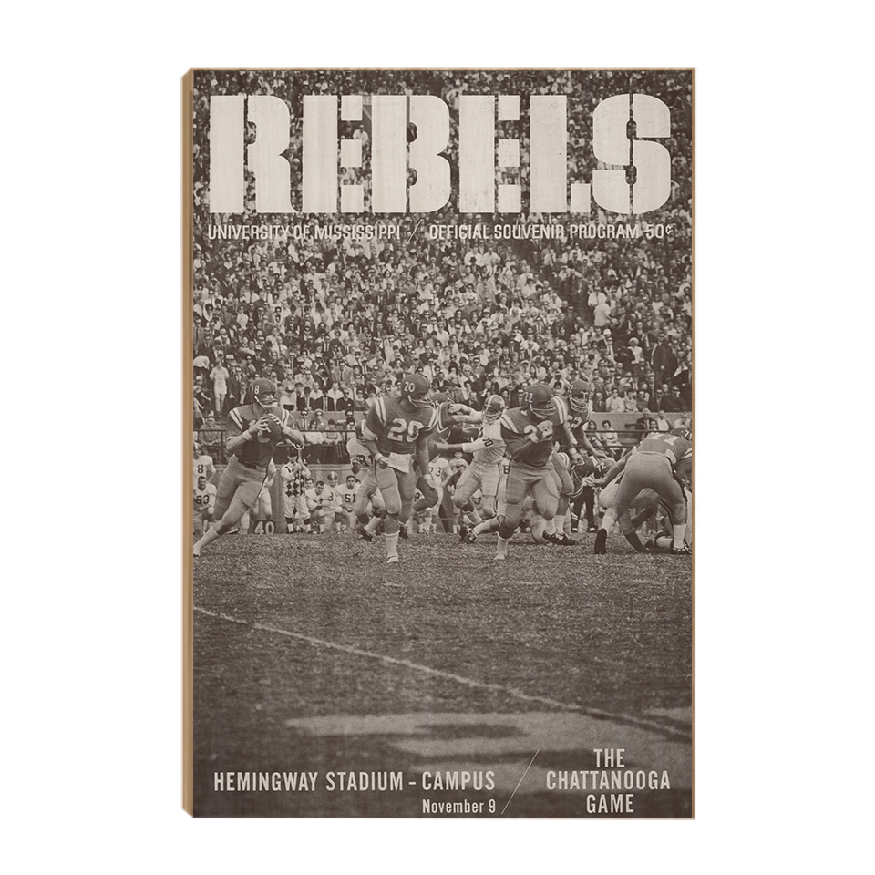 Ole Miss Rebels - Vintage Archie Manning - College Wall Art #Canvas