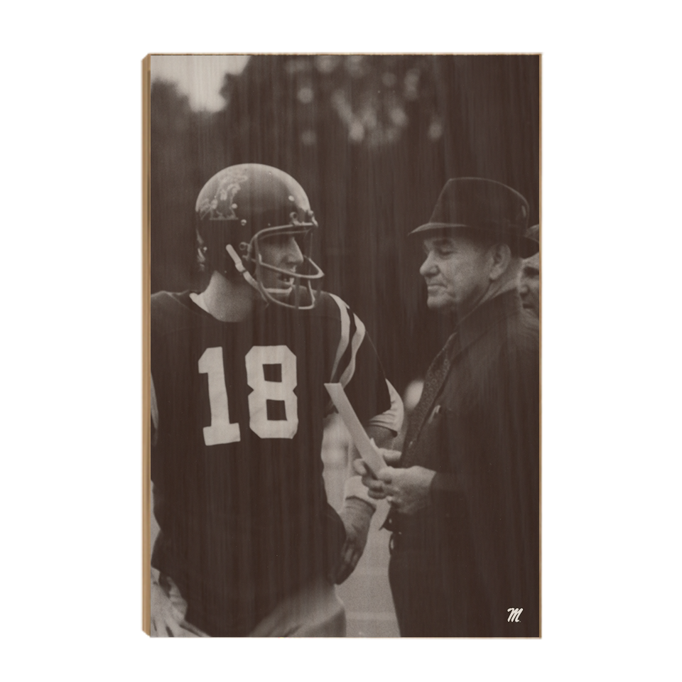 Ole Miss Rebels - Vintage Manning Vaught 1970 - College Wall Art #Canvas