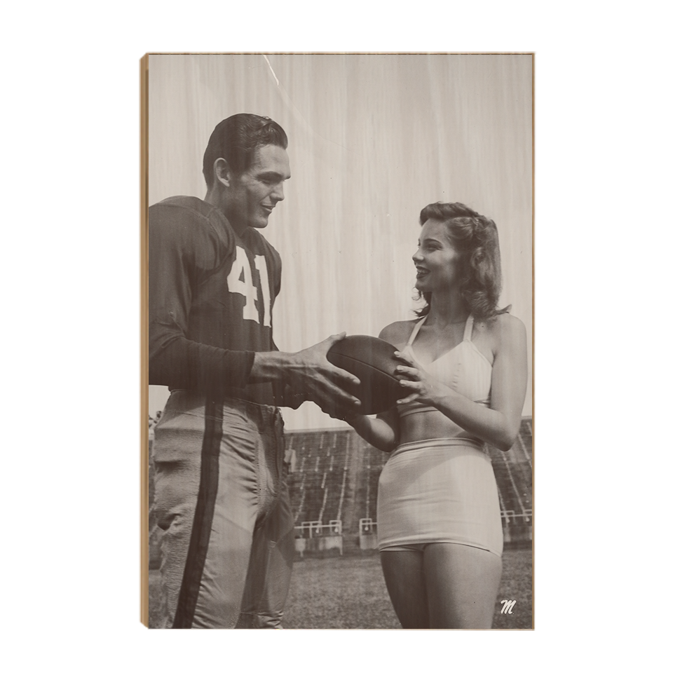 Ole Miss Rebels - Vintage Bobby Wilson Miss Mississippi Kitsy Baily 1947 - College Wall Art #Canvas