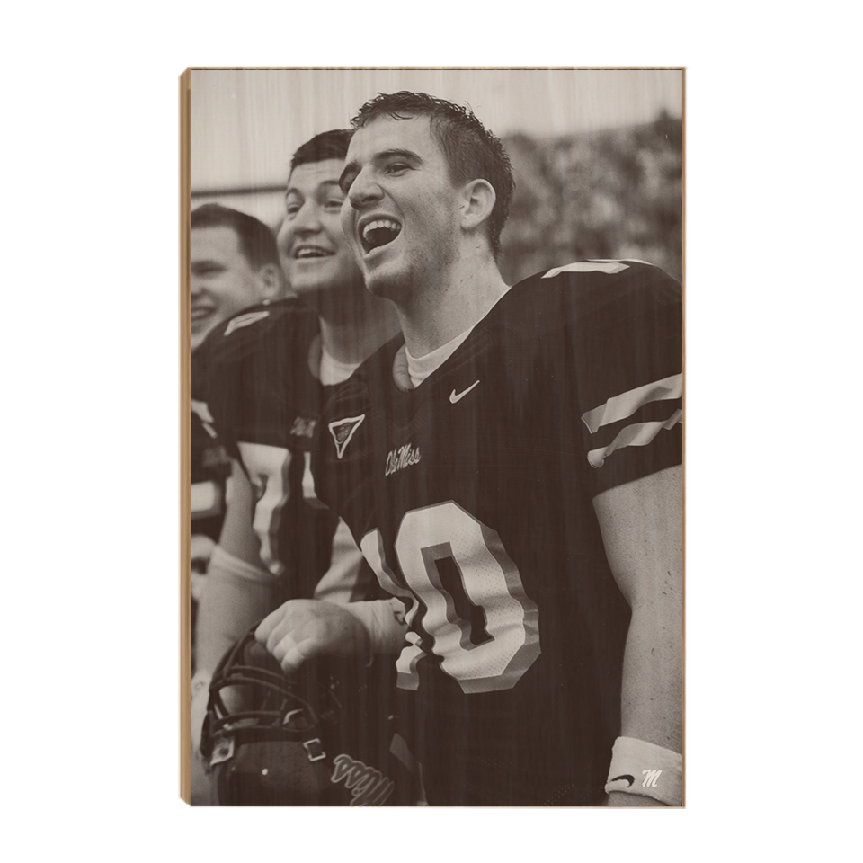 Ole Miss Rebels - Vintage Eli Manning - College Wall Art # Canvas