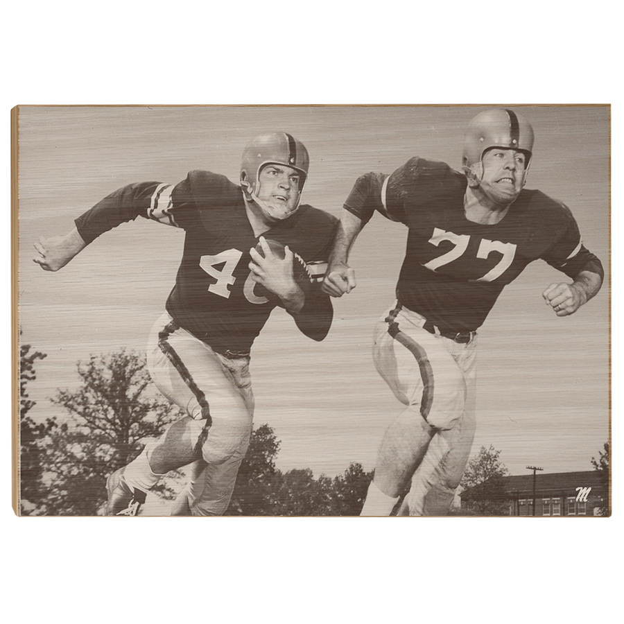 OLE MISS REBELS - Vintage Billy Yelverton Paige Cothren - College Wall Art #Canvas