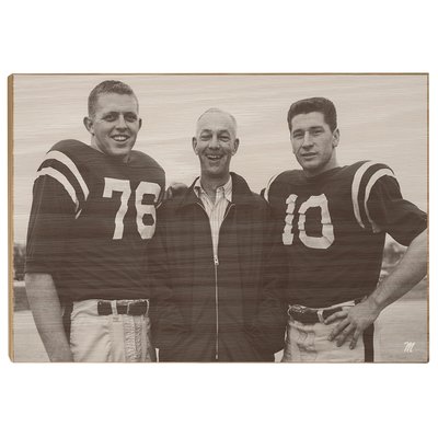 OLE MISS REBELS - Vintage Khayat Doc Knight_Bobby Ray Franklin - College Wall Art #Wood