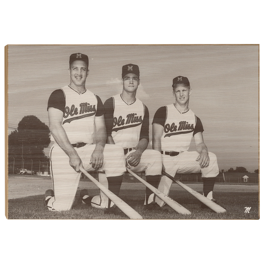 OLE MISS REBELS - Vintage Roberts, Lusk, Huffman - Colllege Wall Art #Canvas
