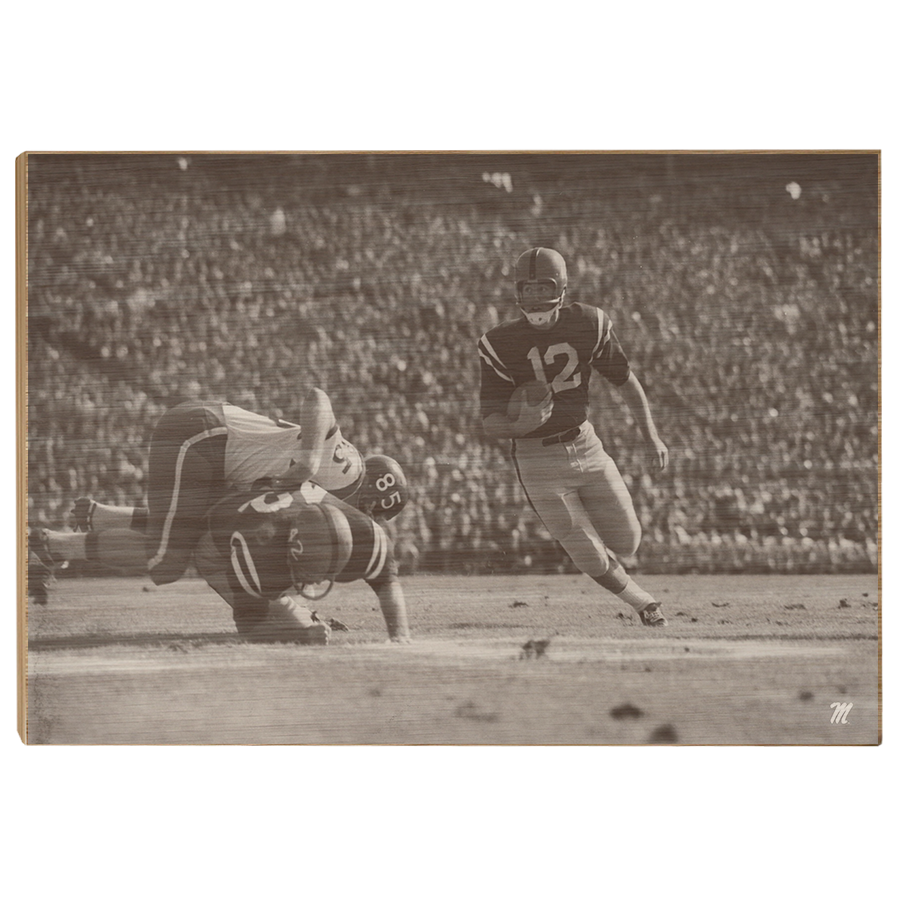 OLE MISS REBELS - Vintage Gibbs - College Wall Art #Canvas