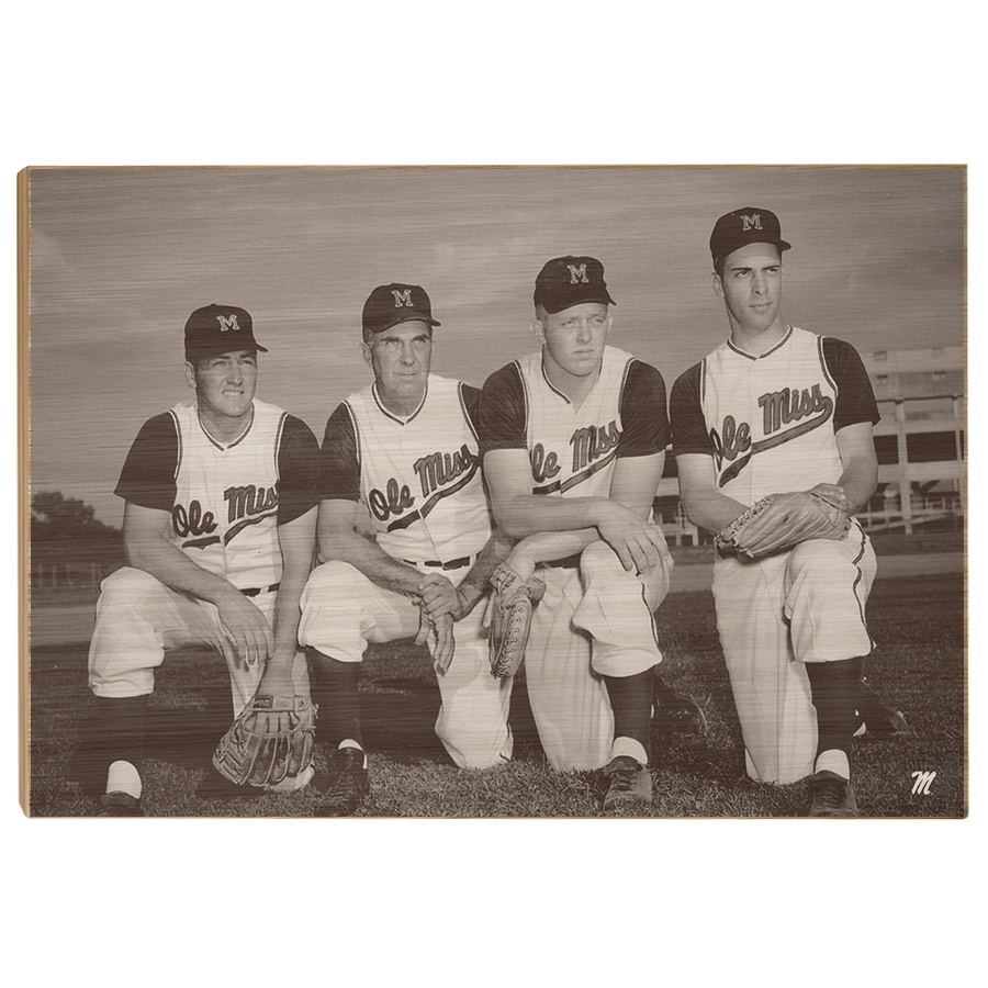 OLE MISS REBELS - Vintage Gibbs, Swayze, Khayat, Williams - College Wall Art #Canvas