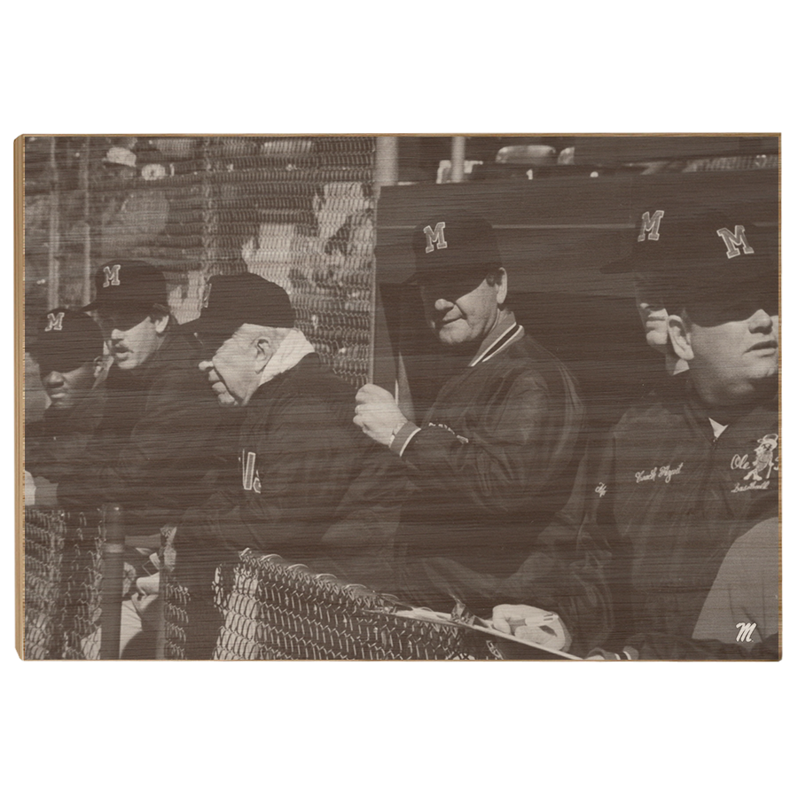 OLE MISS REBELS - Vintage Jaske, Gibbs - College Wall Art #Canvas