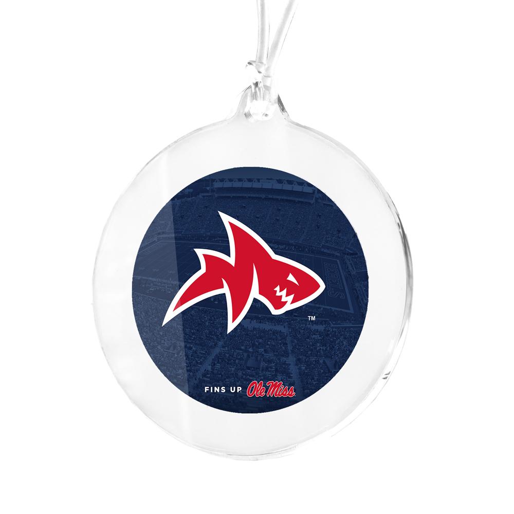 Ole Miss Rebels - Fins Up Ole Miss Ornament & Bag Tag